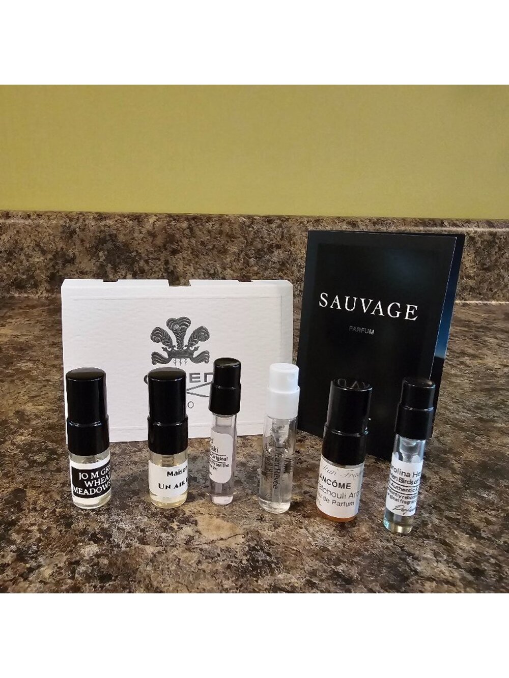 MEN'S High-end Luxury Bundle Lot of Perfume Samples Dior Creed Sisley